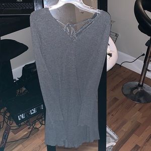 Olive & Oak Long Sleeve Sweater Dress - Cross Tie Back